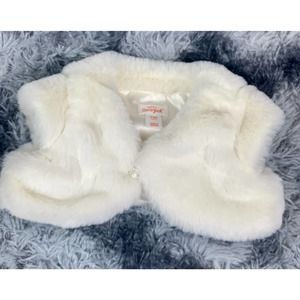 Cat and Jack faux fur infant vest.